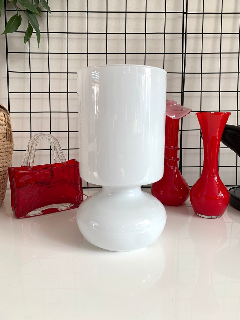 Vintage Ikea mushroom lamp hand made glass table lamp Lykta | Etsy