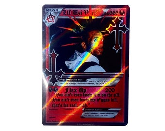 Rockstar Lil Uzi Vert Fanmade | Handmade Pokémon Trading Card - Etsy