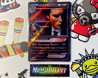 Patrick Bateman Fanmade | Pokmon Trading Card - Etsy Patrick Bateman Fanmade | Pokmon Trading Card - Etsy