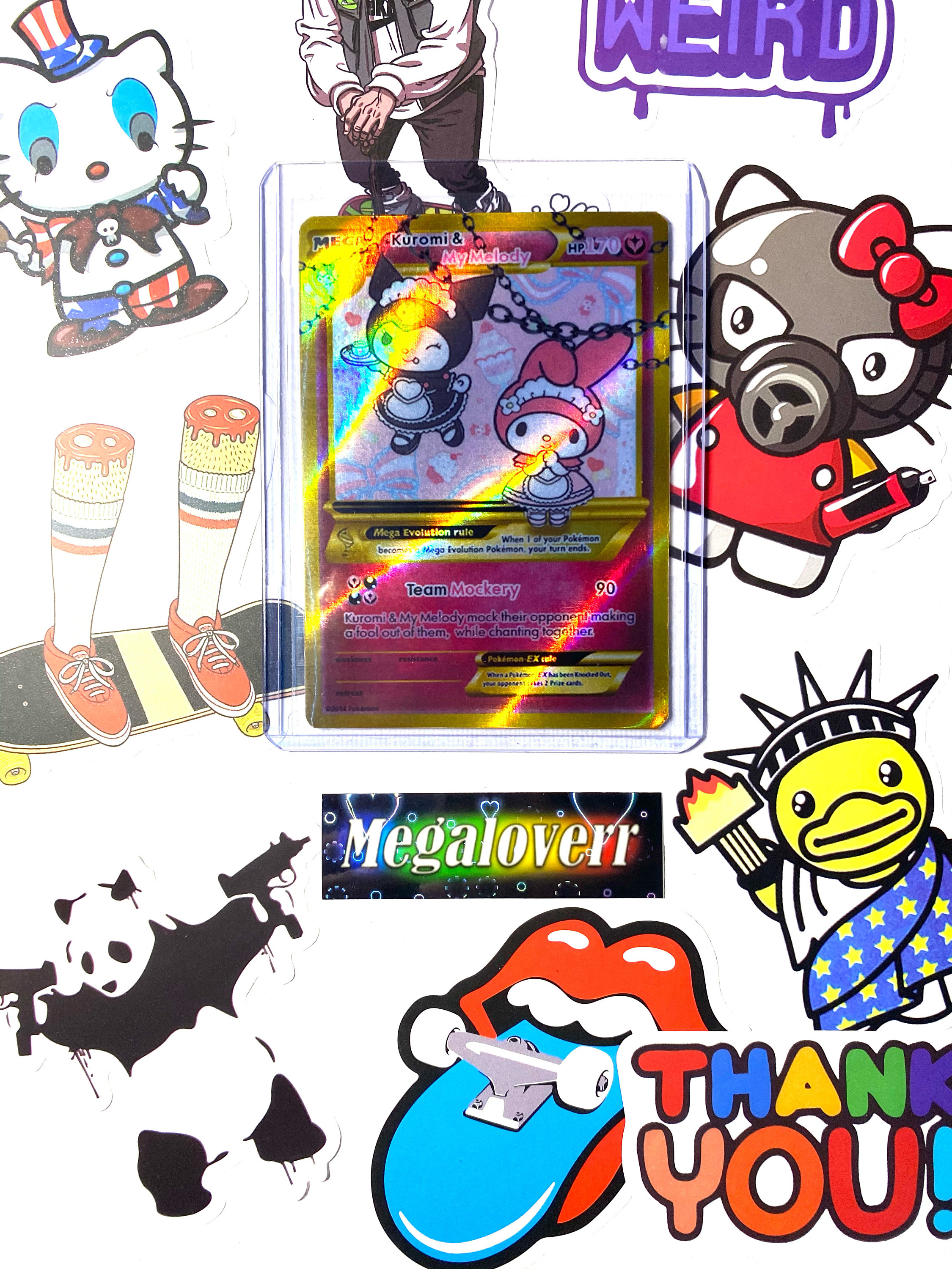 Kuromi & Melody Fanmade | Pokémon Trading Card - Etsy