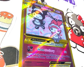 Kuromi & Melody Fanmade | Pokémon Trading Card - Etsy