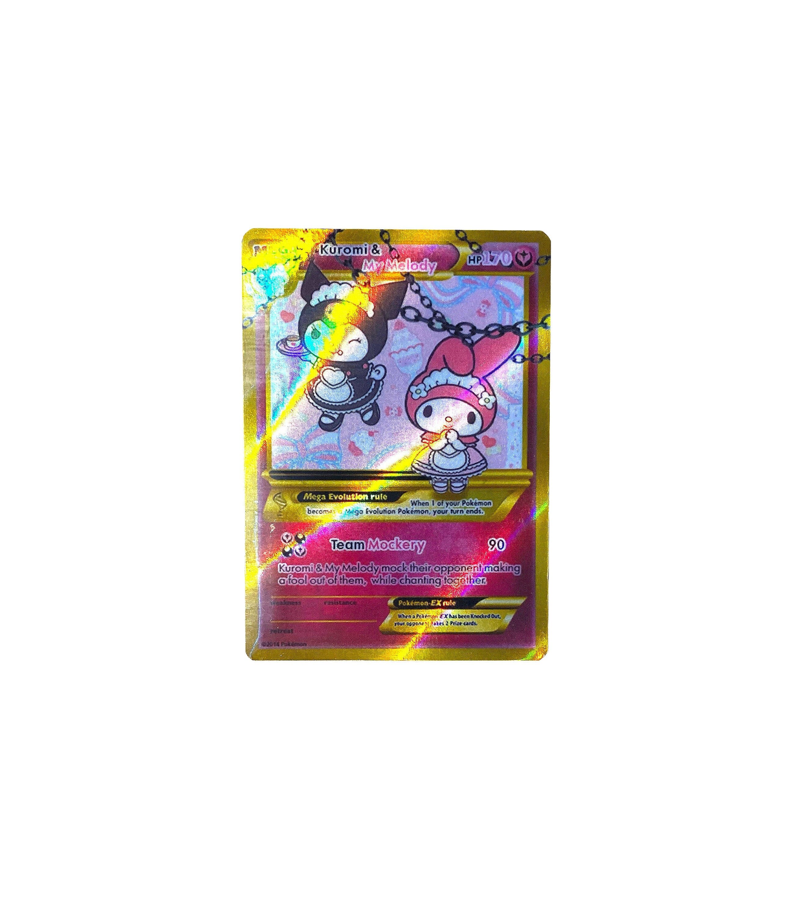 ポケモンカードゲーム Kuromi Kuromi & Melody Fanmade | Pokémon Trading Card - Etsy