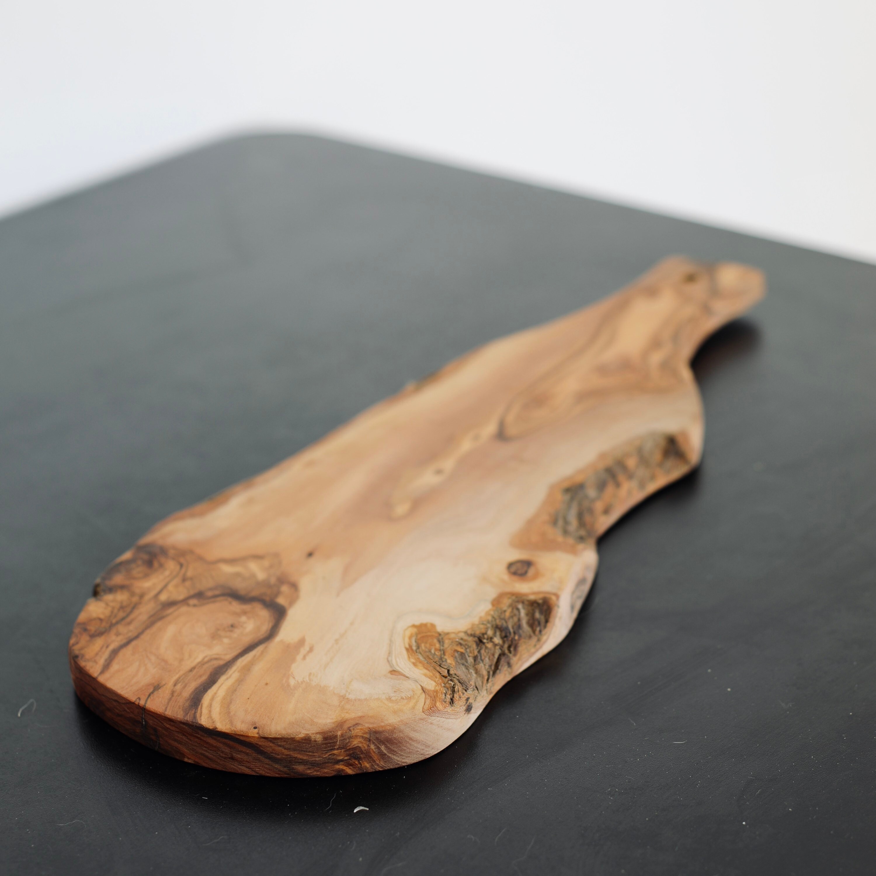 Grand Planche à Découper en Bois, Longue Rustique Bois d'olivier Pour La Cuisine, Brut Artisanale, P