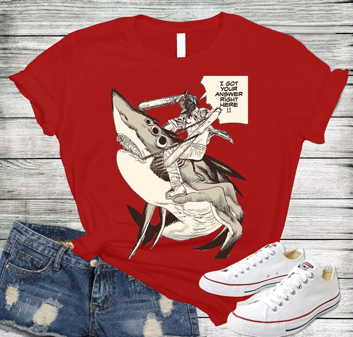 Chainsaw Man Shirt Chainsaw Man Vintage TShirt Chainsaw Man Etsy