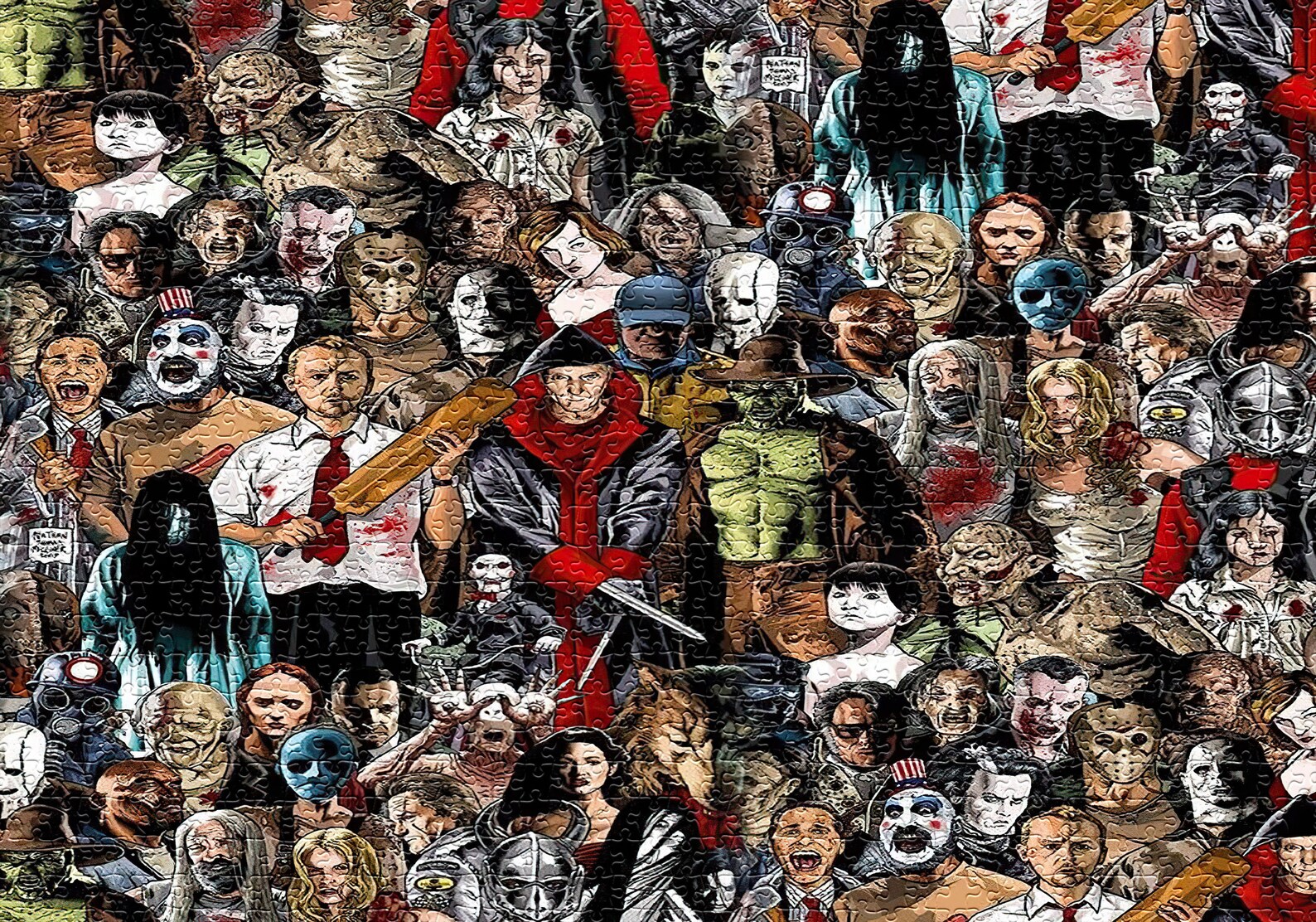 Horror Movie Icons 1000 Piece Jigsaw Puzzle Premium Jigsaw Etsy