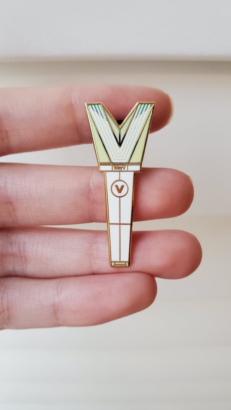 WayV Lightstick Enamel Pin - NCT, cpop, kpop, fandom, leekbong