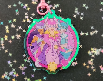 Jewel Riders 30th Anniversary Acrylic Charm Keychains
