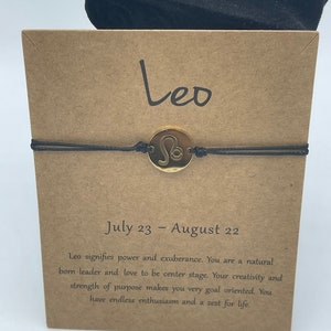 Leo Horoscope Bracelet