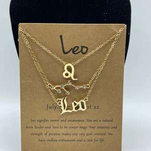 18k Gold Plated Leo 3-Piece Necklace