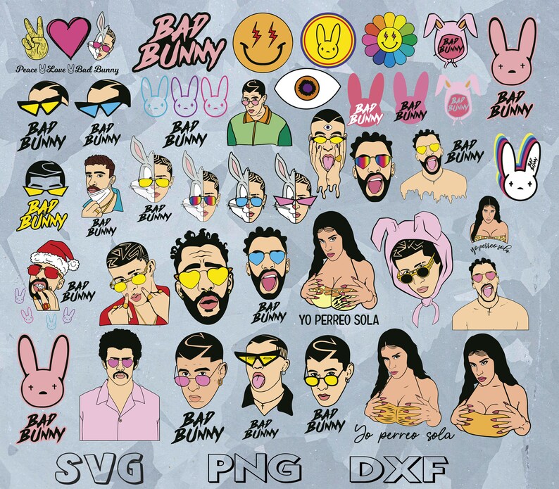Download Bad Bunny svg/Bad Bunny Bundle svg/Bad boy svg/Bunny svg ...