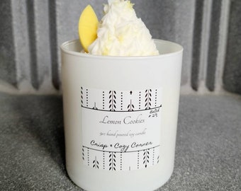 Lemon Cookies Latte Premium Hand Poured Soy Candle