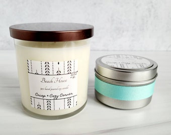 Beach House Premium Hand Poured Soy Candles