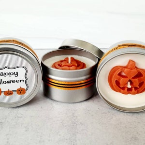 Jack-O-Lantern Soy Candle Spiced Pumpkin Waffles Premium Hand Poured Candle Gift Set image 5