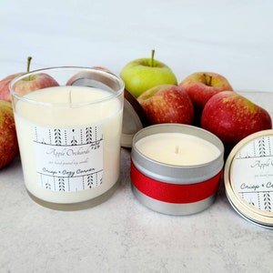 Apple Orchards Premium Hand Poured Soy Candles