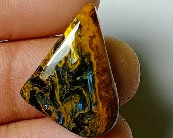 Very Rare Quality Pietersite Cabochon Top Grade Pietersite Gemstone Very High Quality Heart Shape 20 Ct 21x22x6mm Loose Gemstone