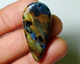 Amazing Pietersite Cabochon AAAA+ Top Grade Pietersite Gemstone Very High Quality Pear Shape 16.00 Ct 27x17x6 mm Loose Gemstone