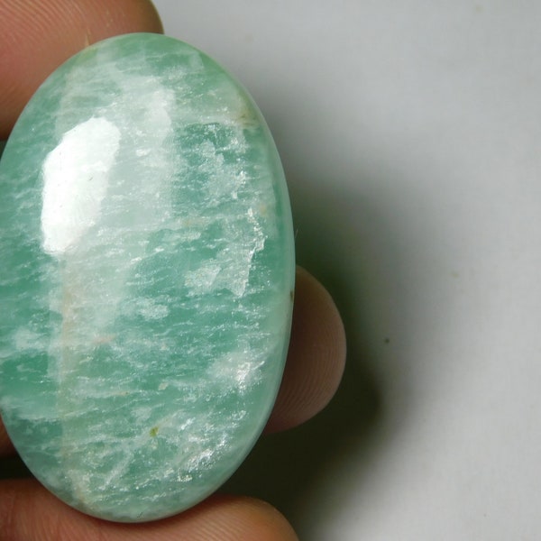 Natural Amazonite Cabochons,Amazonite Gemstone,Amazonite Loose Stone,Amazonite Semi Precious,Amazonitejewelry Making 59 Cts. 41 X 26 MM