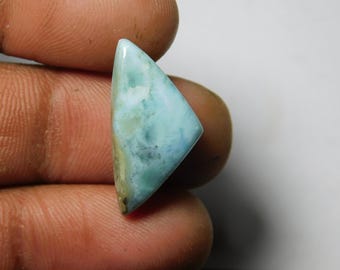Larimar Cabochon Gemstone, Loose Stone, Jewelry Making (9Cts 22X10 MM)