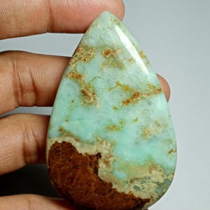 Chrysoprase Cabochons,Chrysoprase Gemstone,Loose Stone,Chrysoprase Semi Precious,Chrysoprase jewelry Making  160Cts. 64X41 MM #200