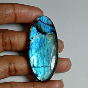 Labradorite Cabochons,Labradorite Gemstone,Labradorite Loose Stone,Labradorite ,Labradorite jewelry Making 95Cts. 54 X 25 MM #600
