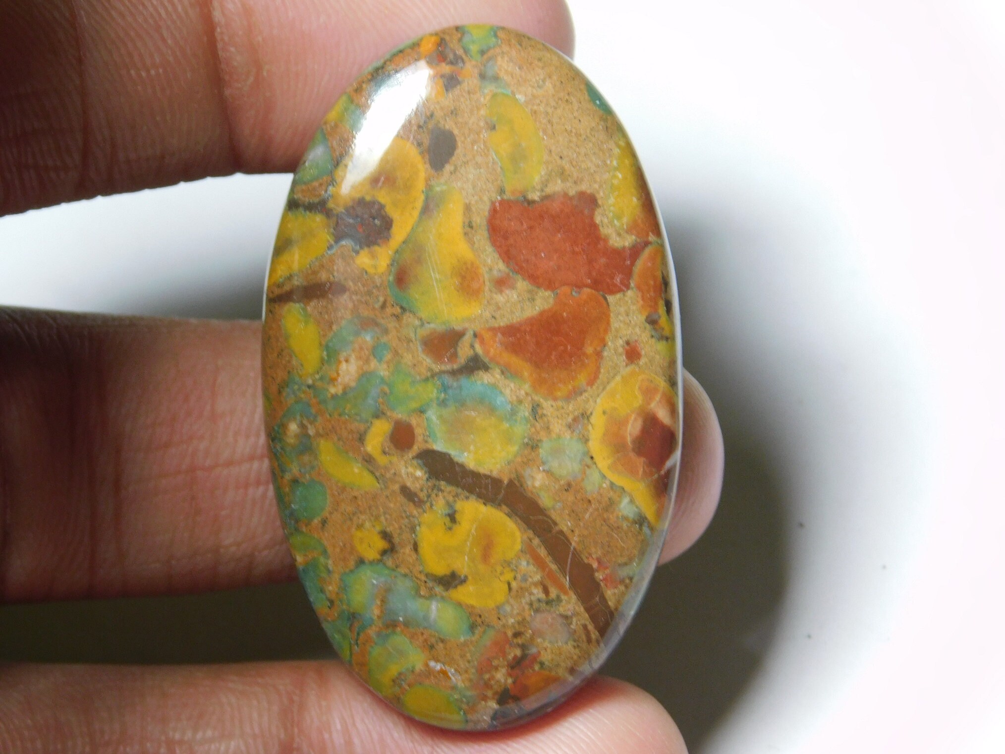 Top grade Flower jasper CabochonsFlower jasper Etsy