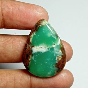 Chrysoprase Cabochons,Chrysoprase Gemstone,Loose Stone,Chrysoprase Semi Precious,Chrysoprase jewelry Making   29Cts. 31X23 MM #50