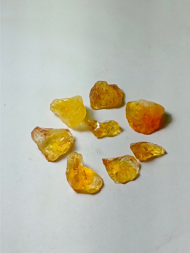 8 Pcs 172 Cts Lot Citrine Rough Cabochons,Lot Citrine Rough Gemstone,Lot Citrine Rough Loose Stone,Lot Citrine Rough Semi Precious