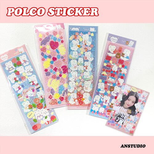 embellishments ribbon deco stickers cow print confetti polco stickers cute polaroid stickers korean kpop journal kpop toploader stickers photocard craft supplies tools mip com gt