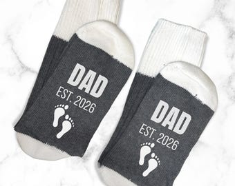 New Dad Socks: Dad Established 2026 - Pregnancy Gift