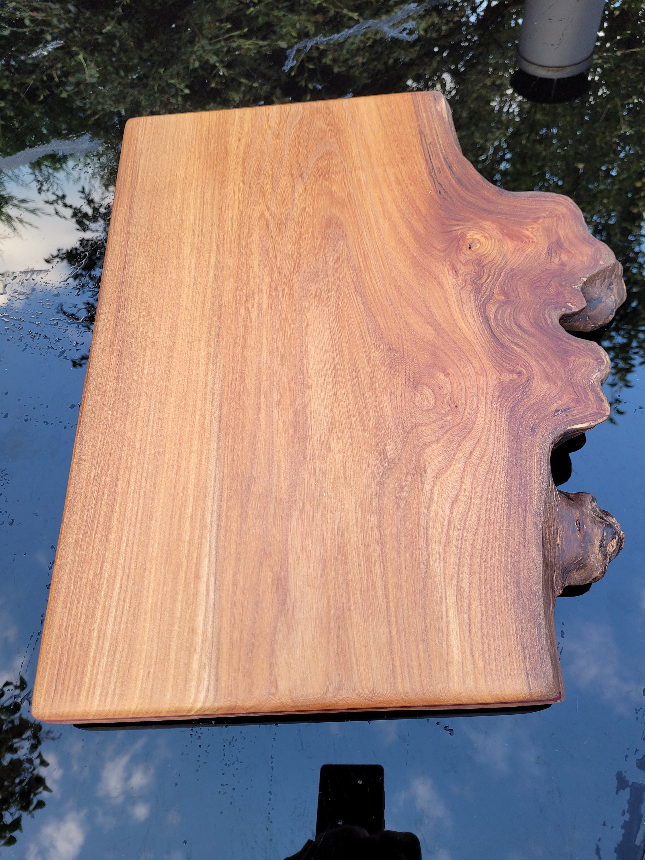 Live edge Elm chopping board Etsy