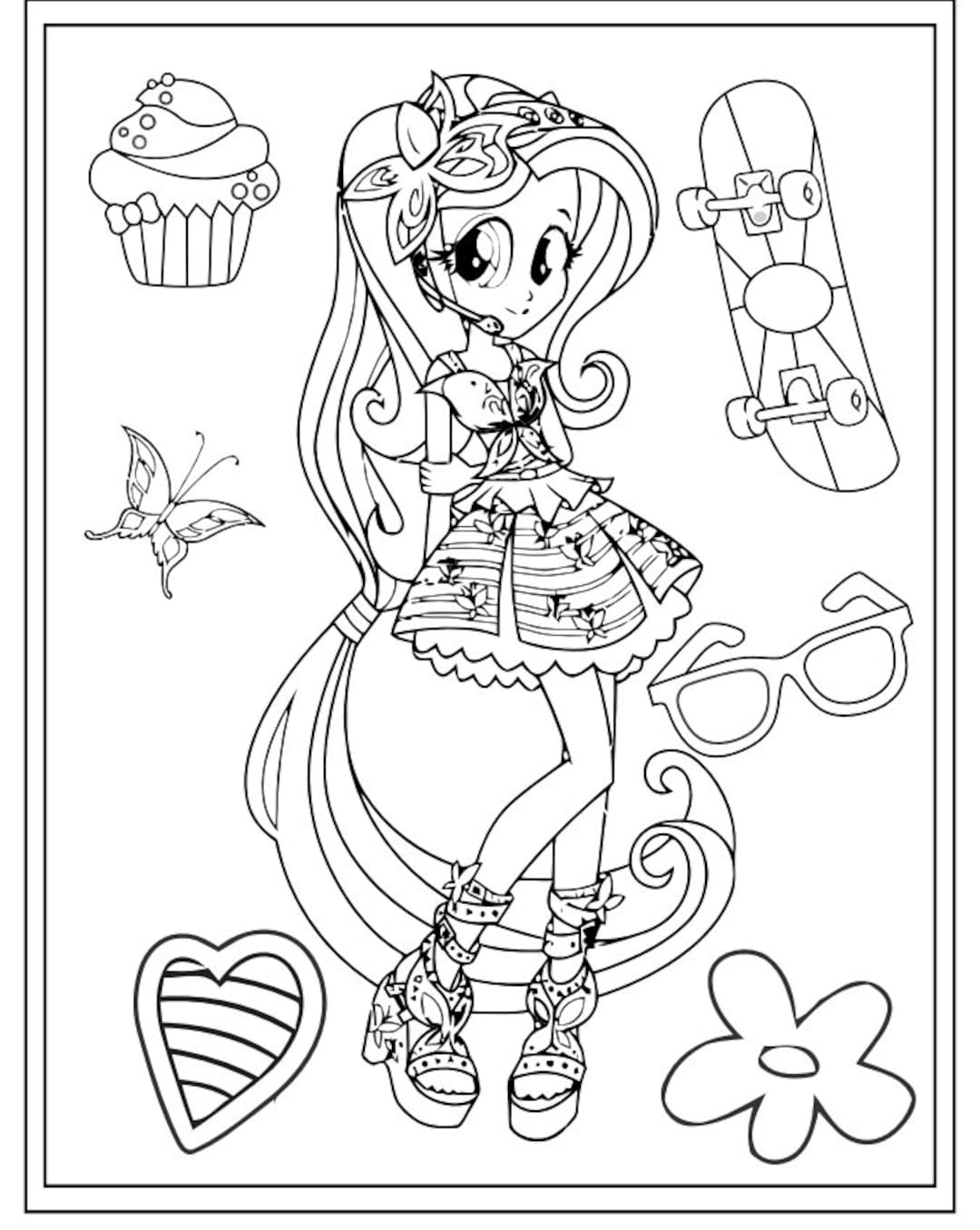 Fashion Coloring Book for Girls Fun Fashion and Fresh Styles 29 Pages ...