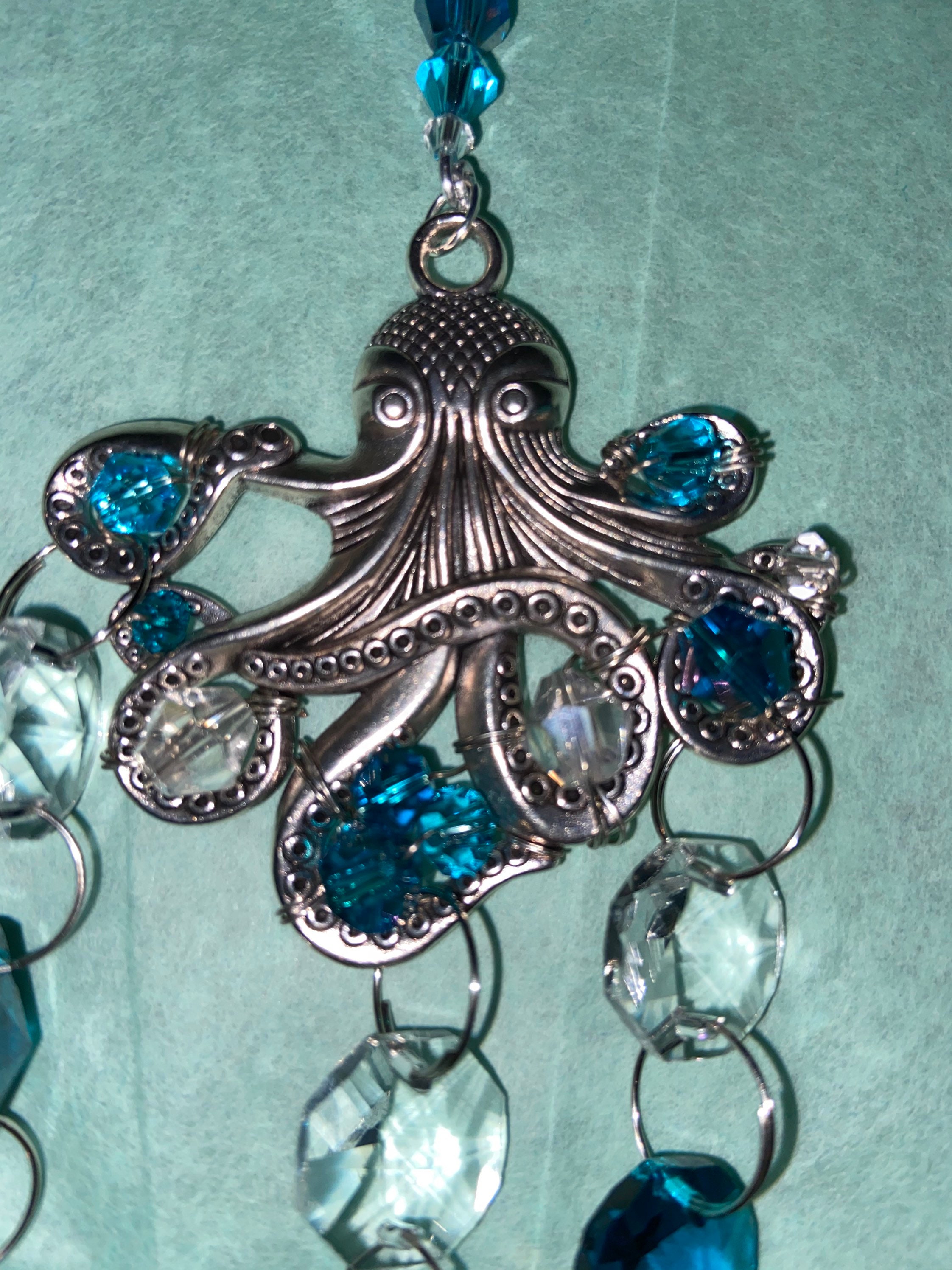 Handmade WireWrapped Octopus Suncatcher Etsy