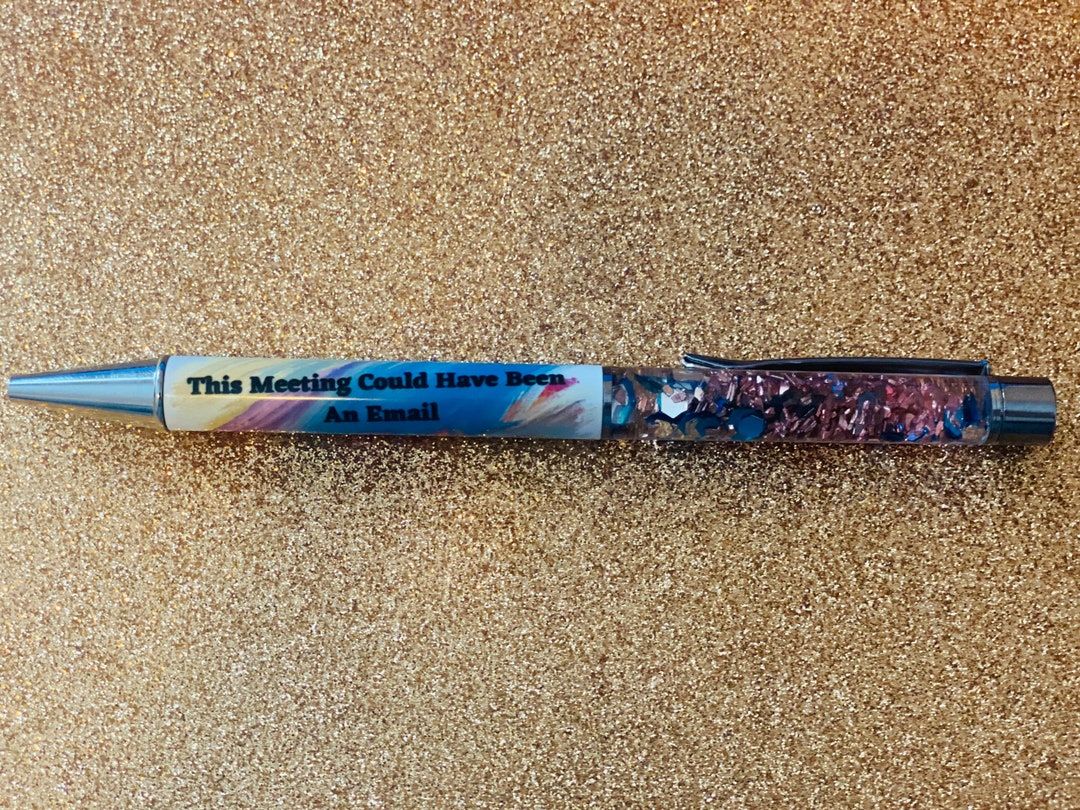 This Meeting Snow Globe Pen Etsy