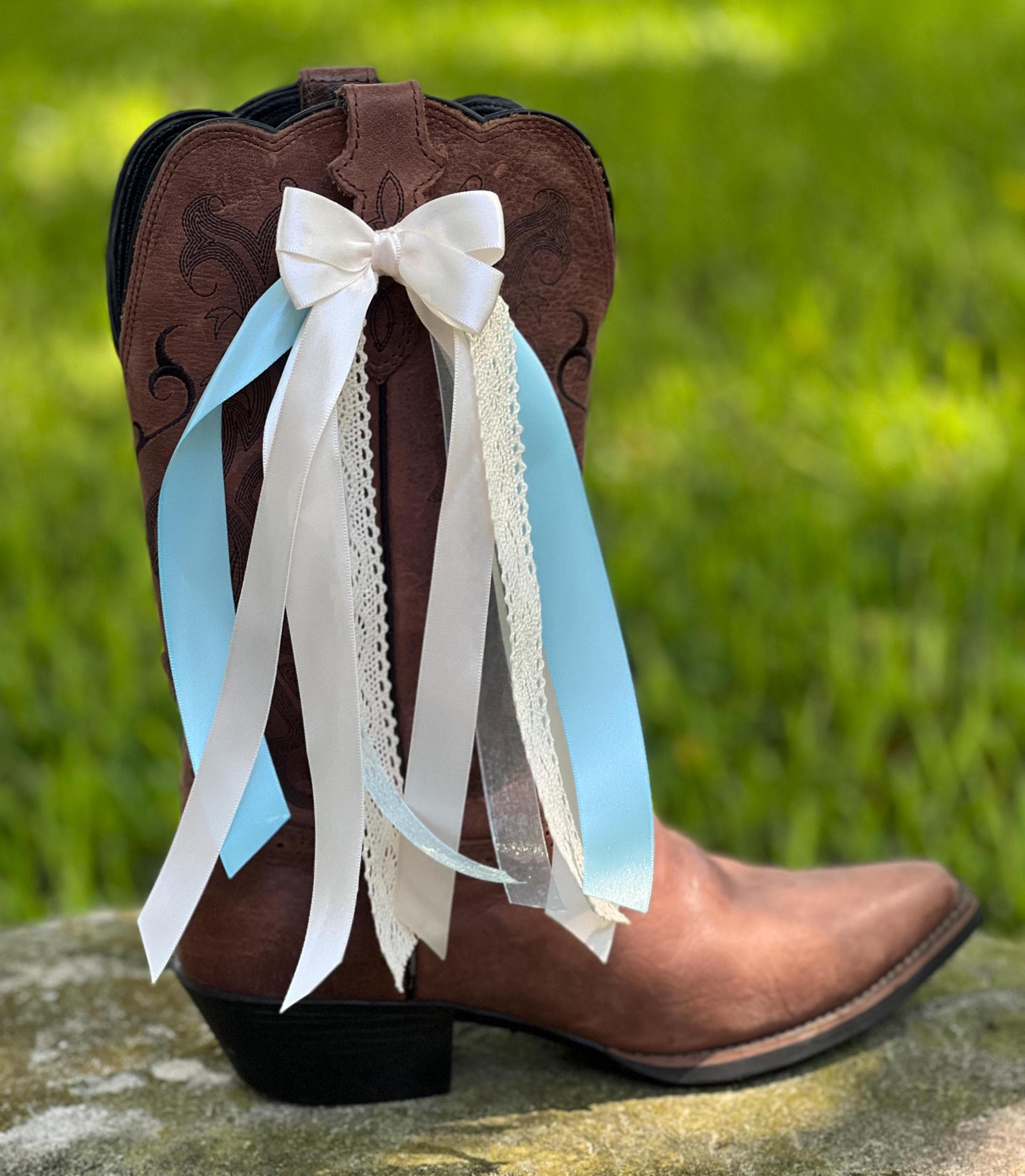 Bridal Cowboy Boots Ivory