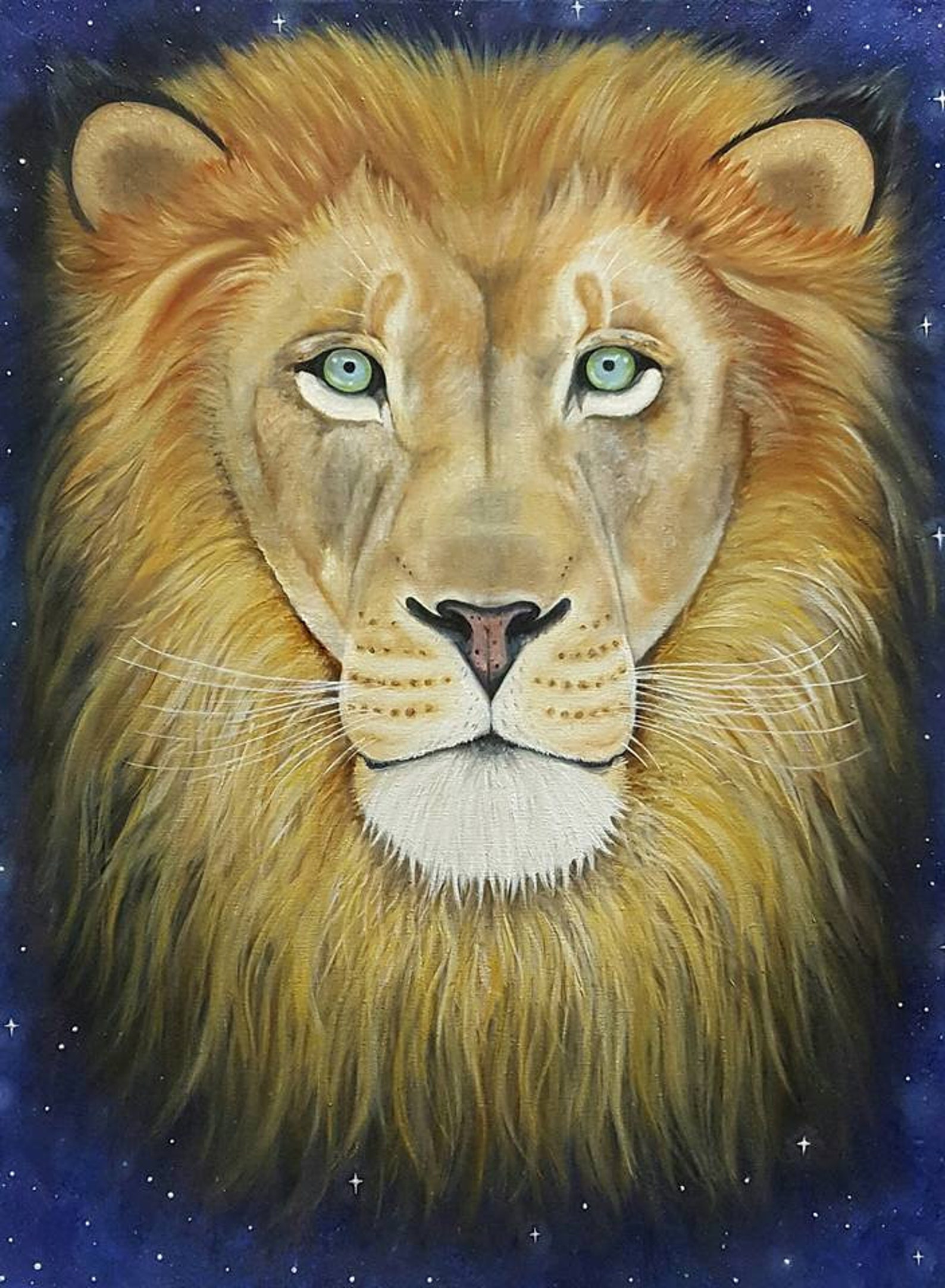 LION OF JUDAH Fine Art Print Christian Prophetic Art Jesus Etsy