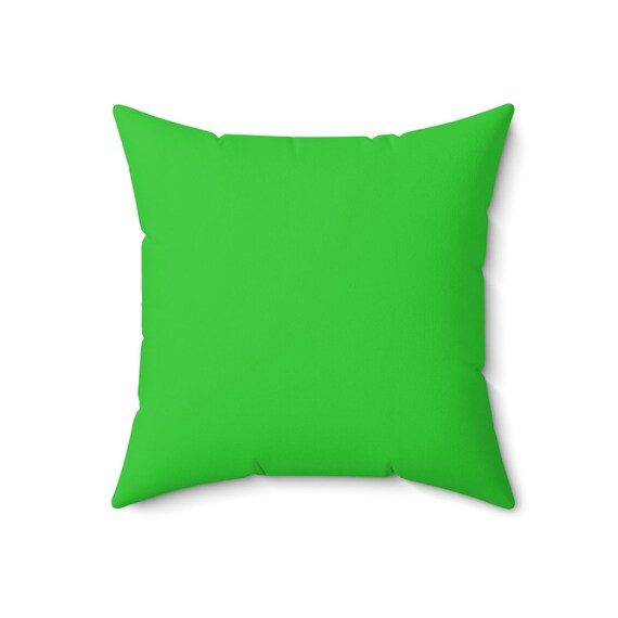 Lime Green Throw Pillow Lime Green Pillow Home Decor Etsy