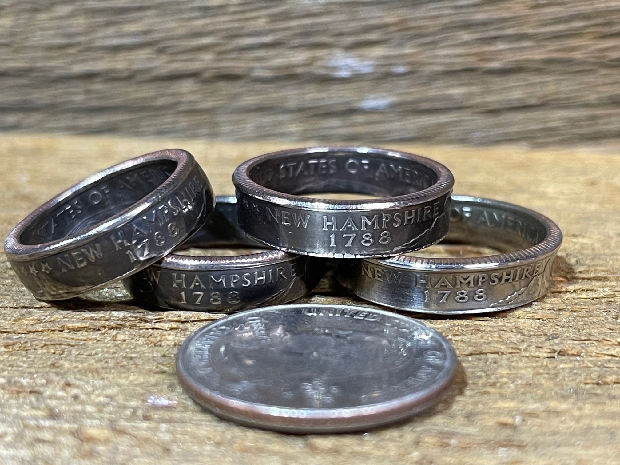 State Coin Rings State Quarter Coin Rings - Etsy