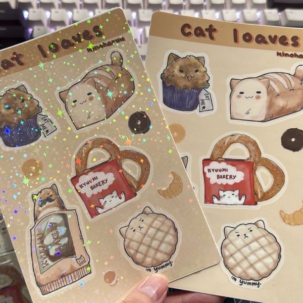 Cat Loaves Bakery Sticker Sheet