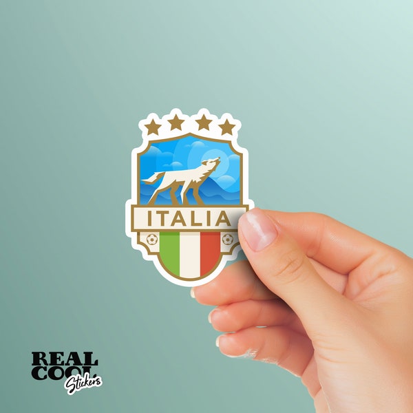 Italy Soccer Sticker - Italia Stickers - Italian Soccer Stickers