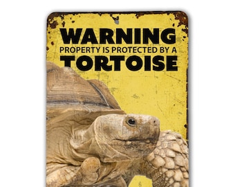 Beware Of Galapagos Tortoise Rustic Sign SignMission Classic Plaque Decoration