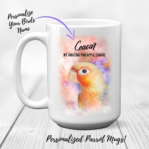 Personalized Pineapple Conure Mug | Custom Pineapple Conure Mug