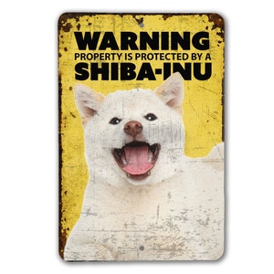Warning Shiba-Inu Sign | Shiba-Inu Sign | Shiba-Inu Gift