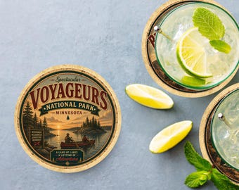 Voyageurs National Park Ceramic Coaster – 4" Round