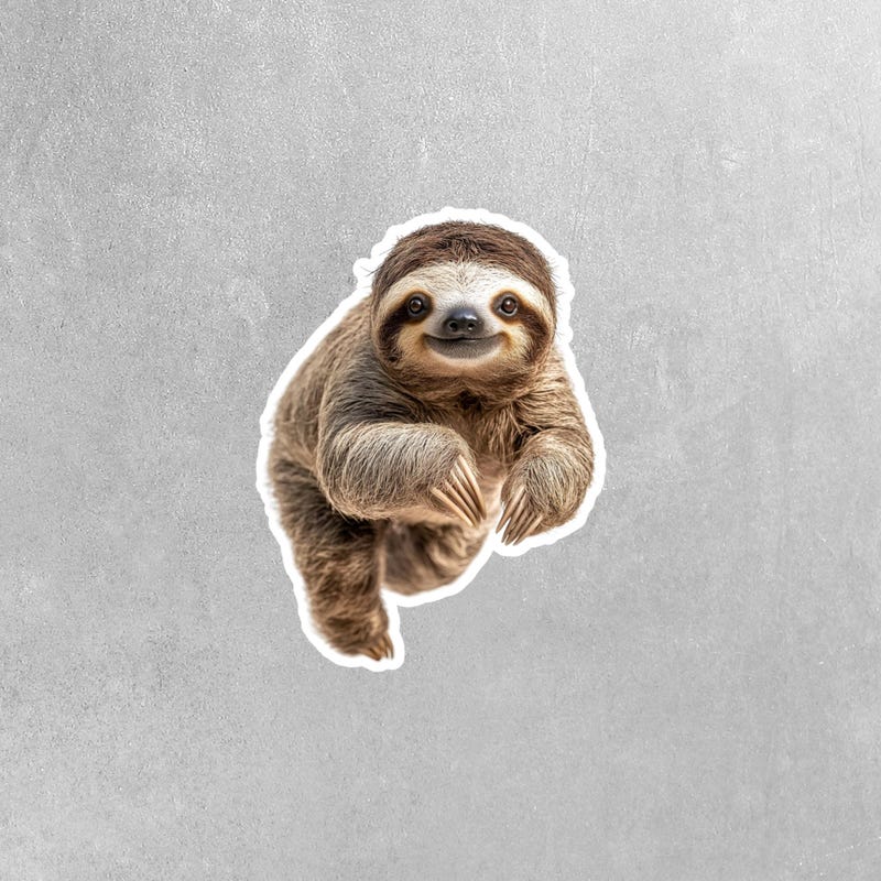 Sloth Sticker - Etsy