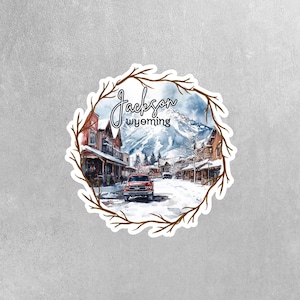 Jackson Wyoming Sticker | Jackson Wyoming Decal | Wyoming Sticker