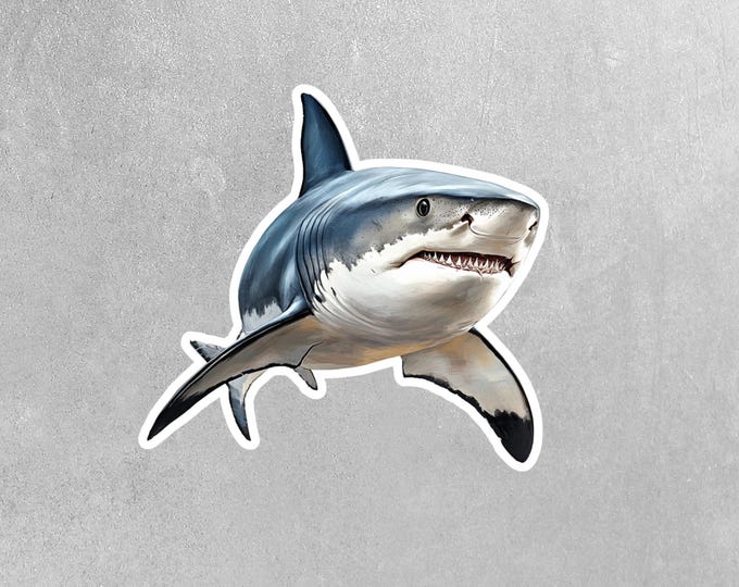 Bull Shark Sticker | Bull Shark Decal | Shark Sticker - Etsy