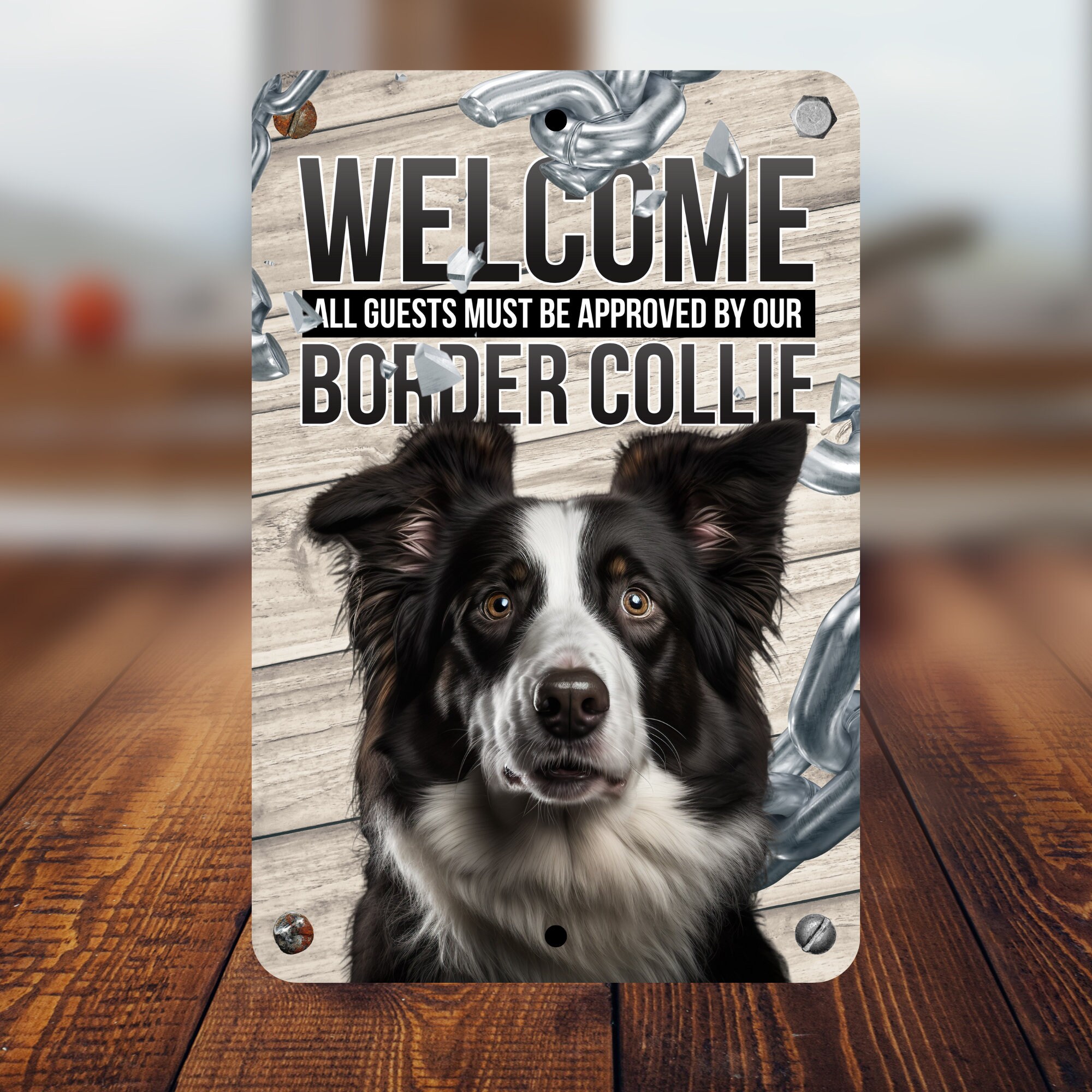 Border Collie Welcome Sign | Border Collie Sign | Border Collie