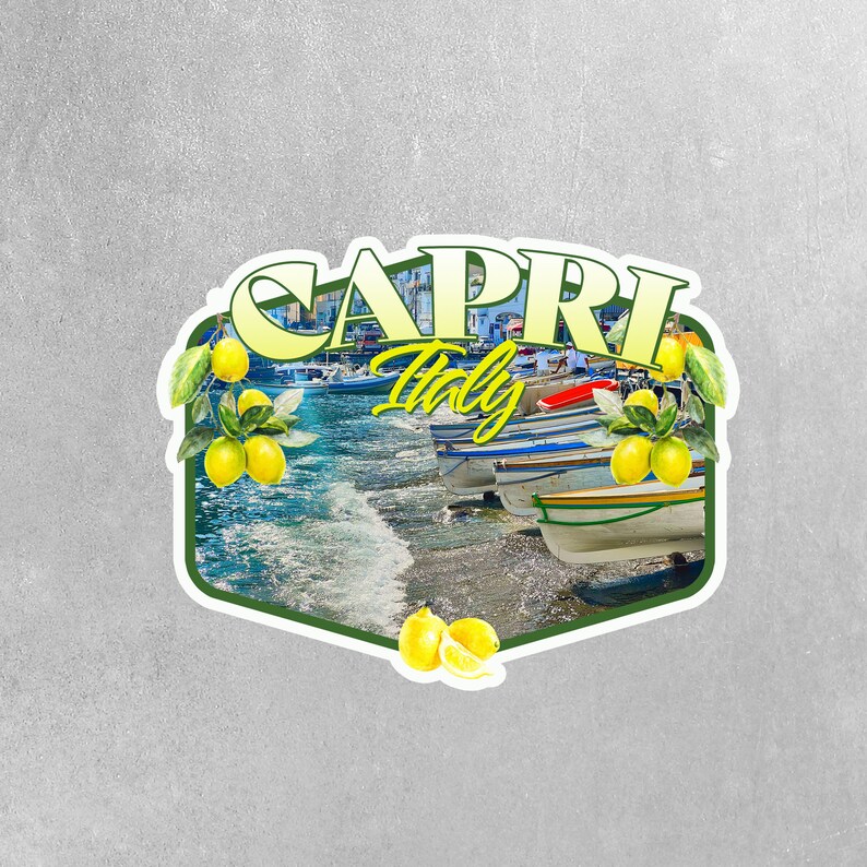 Capri Italy Sticker | Isle of Capri Sticker | Italy Sticker - Etsy