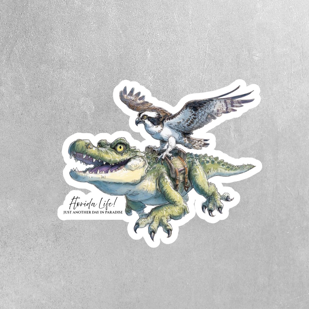 Osprey Gator Sticker | Alligator Decal | Osprey Sticker - Etsy