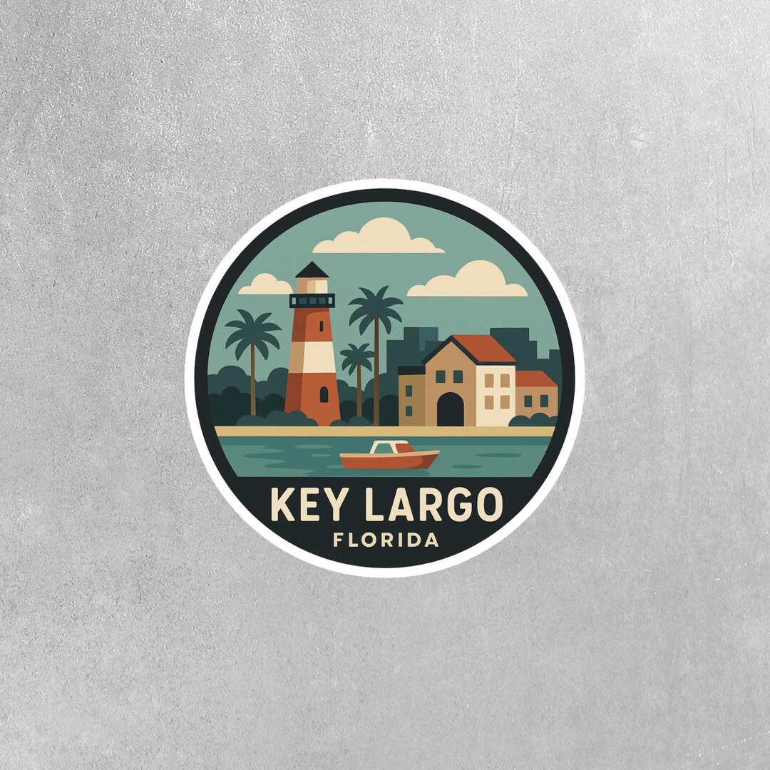 Key Largo Sticker Key Largo Sticker | Key Largo, Florida Travel Decal | Key Largo ...